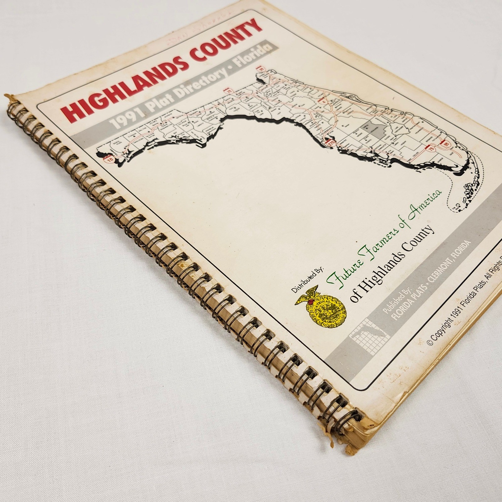 Florida Plats Highlands County Plat Directory Florida 1991 1998 White Maps