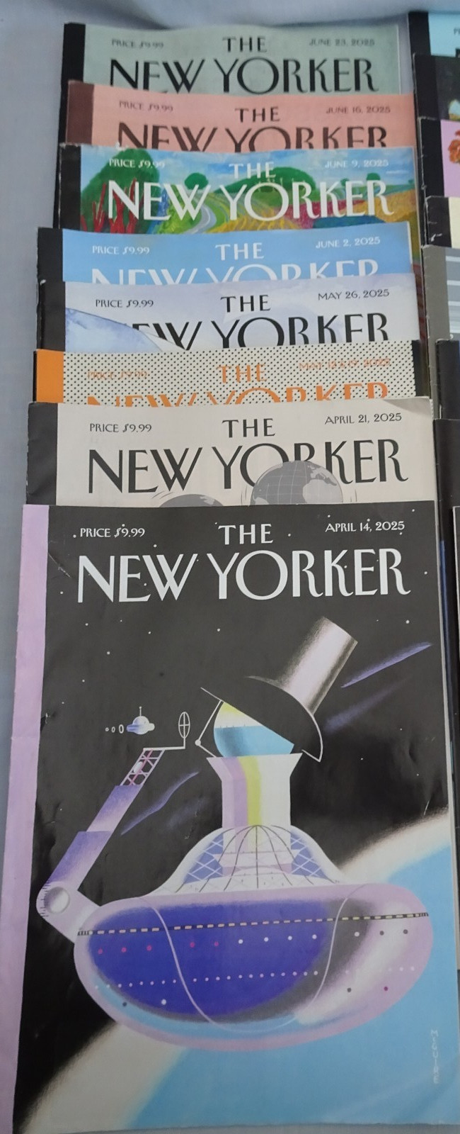 Lot Of 33 The New Yorker Magazines April-2025 to Jan 2026 Cartoons Art Articles