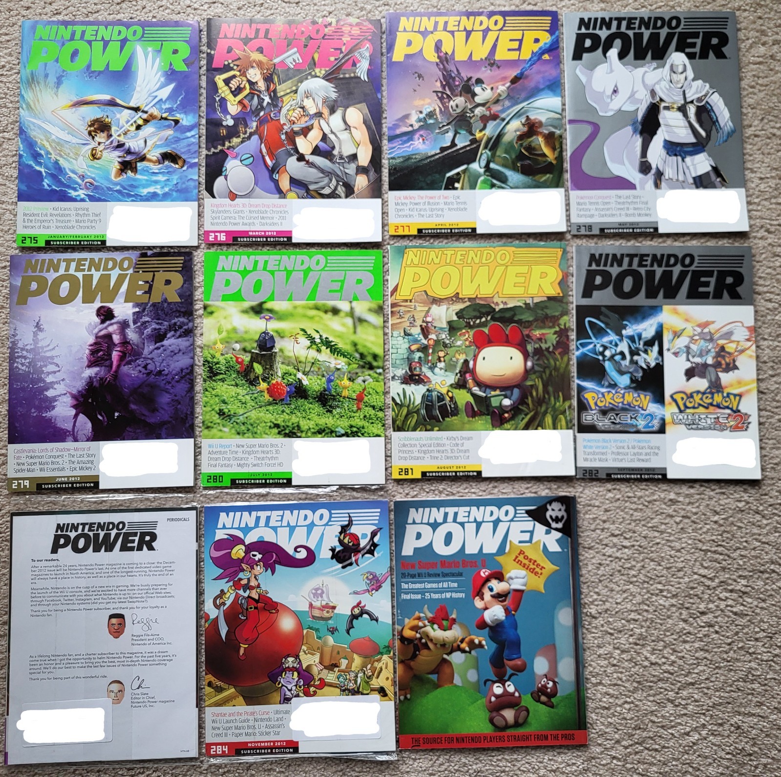 Nintendo Power Magazine READ DESC. Volume Year 2007-2012 Subscriber Edition