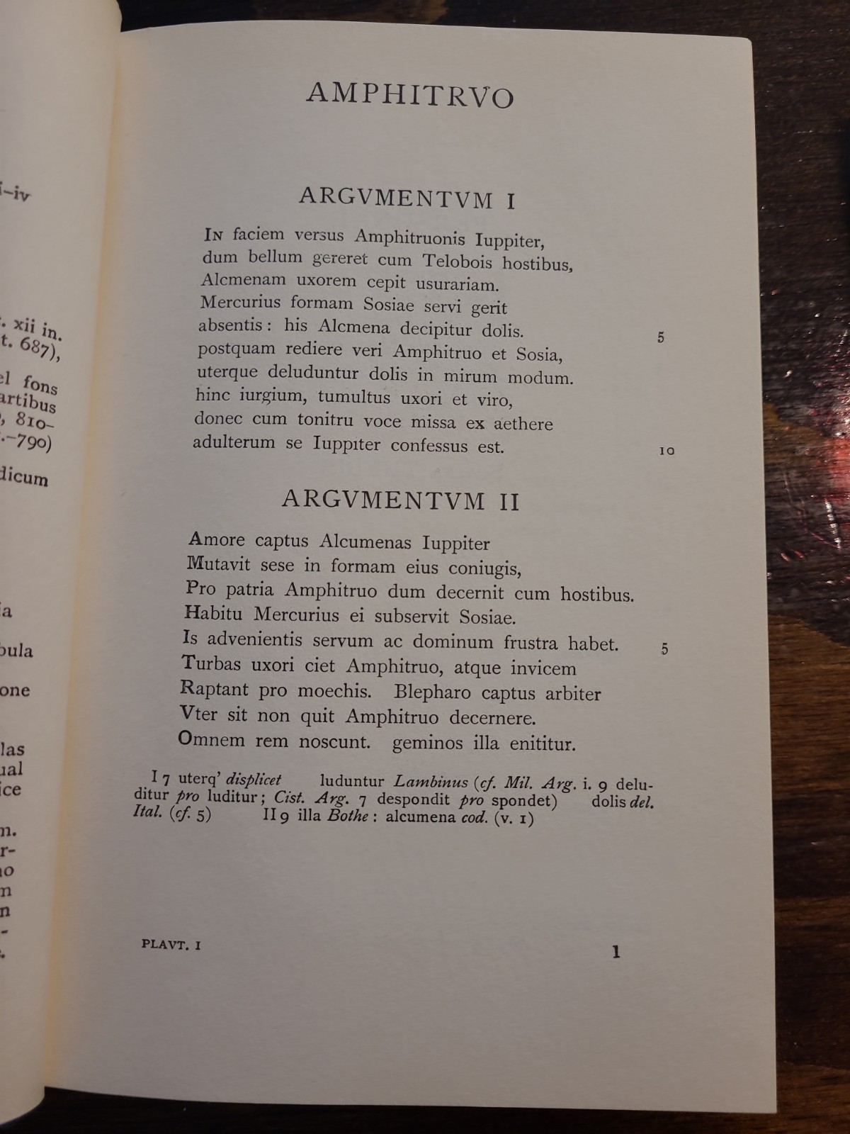 Plautus Roman Comedy Latin 2 vols hc W.M. Lindsay ed. 1963 OCT Oxford Classical