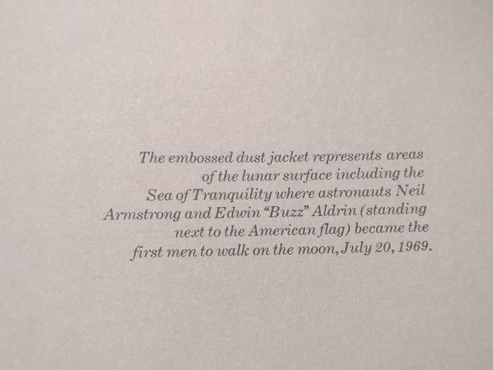 Conquest of the Moon 1st Ed Reported by CBS News 10:56:20 PM 7/20/1969
