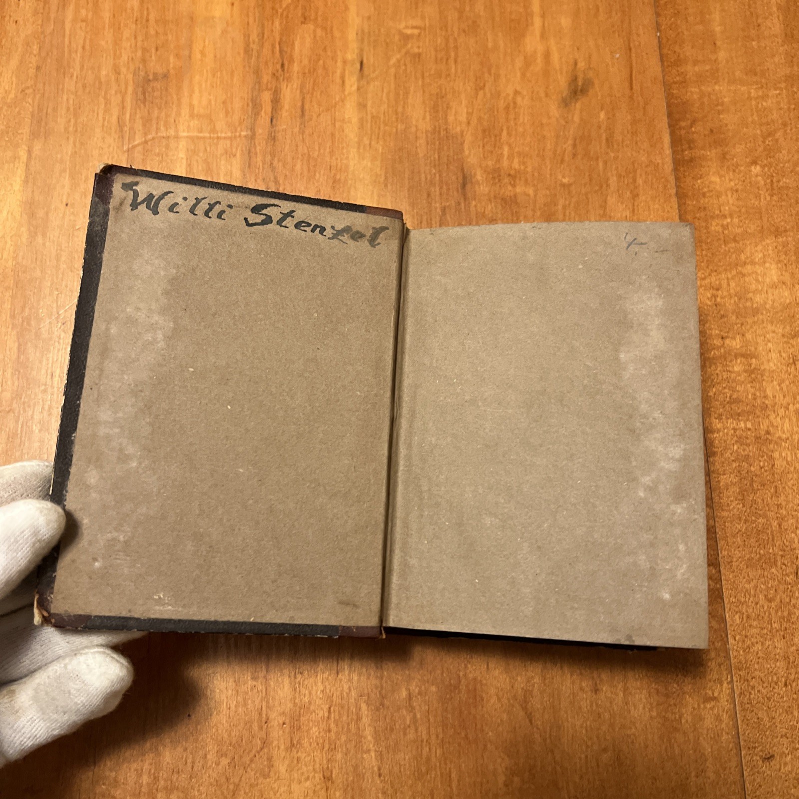 Rare 1855 F.W. Hackländer’s Werke Vol. 1 w/ Portrait, Adolf Krabbe, Half-Leather