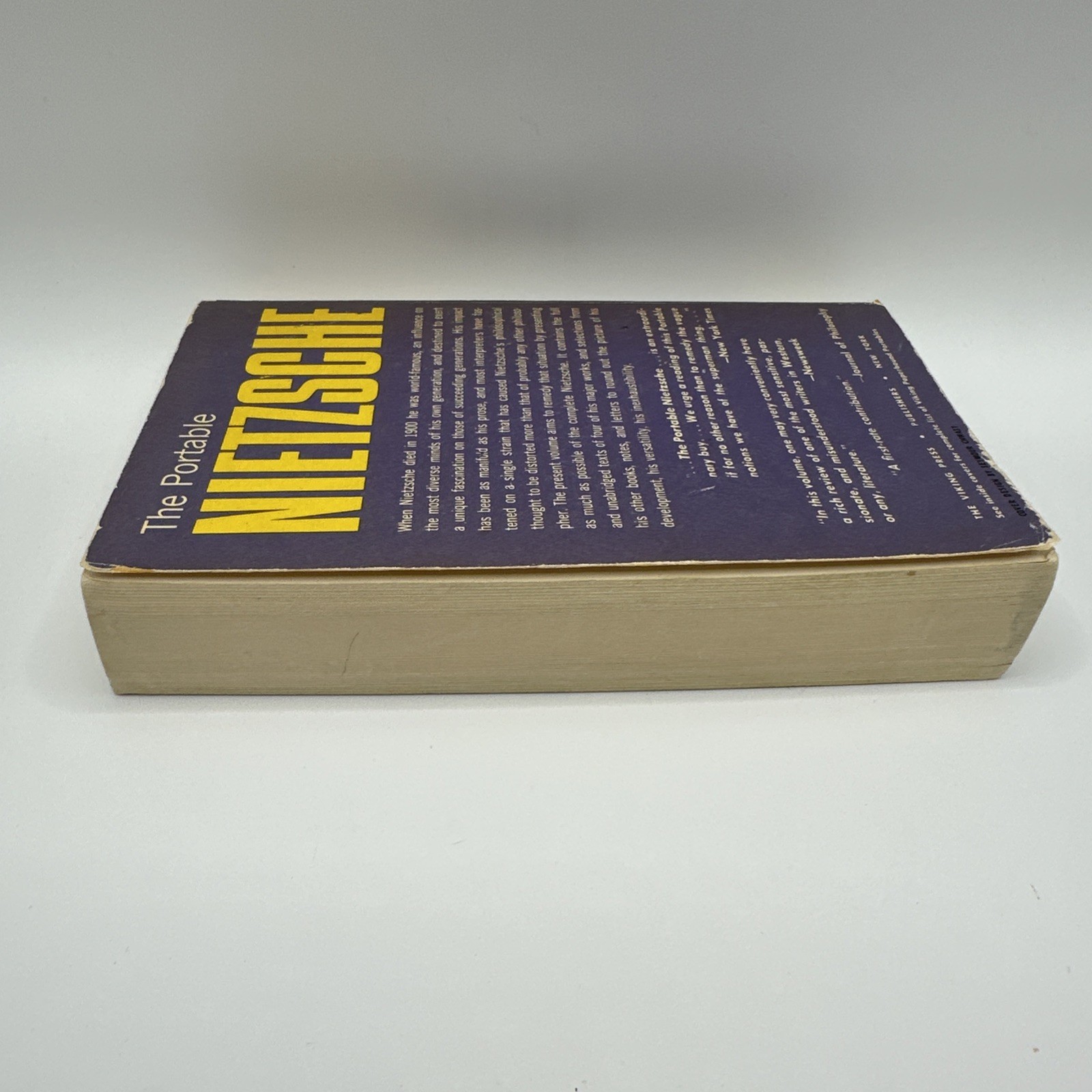The Portable Nietzsche – by Walter Kaufmann Vintage Paperback Book *Written In*