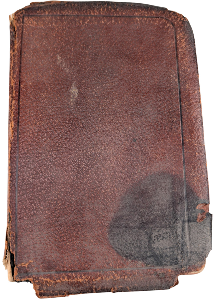 1909 Holy Bible American Bible Society Bourgeois Ref Octavo Leather Thumb Index