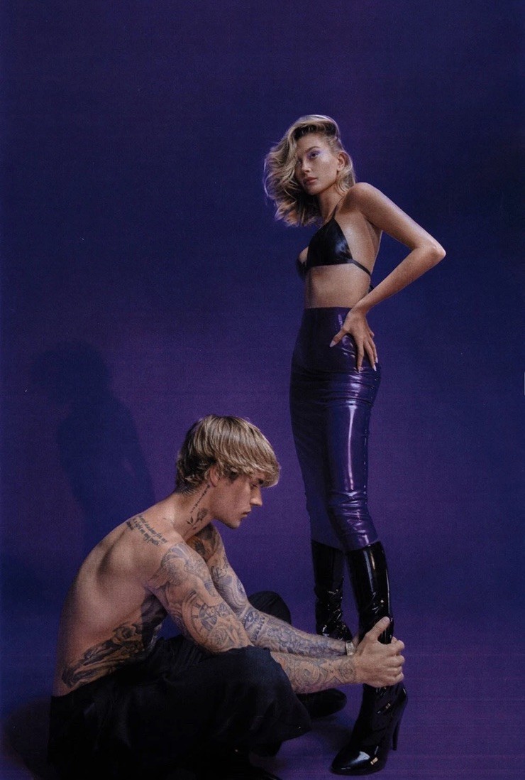 Justin & Hailey Bieber VOGUE Italia Magazine October 2020 HELMUT NEWTON Tribute