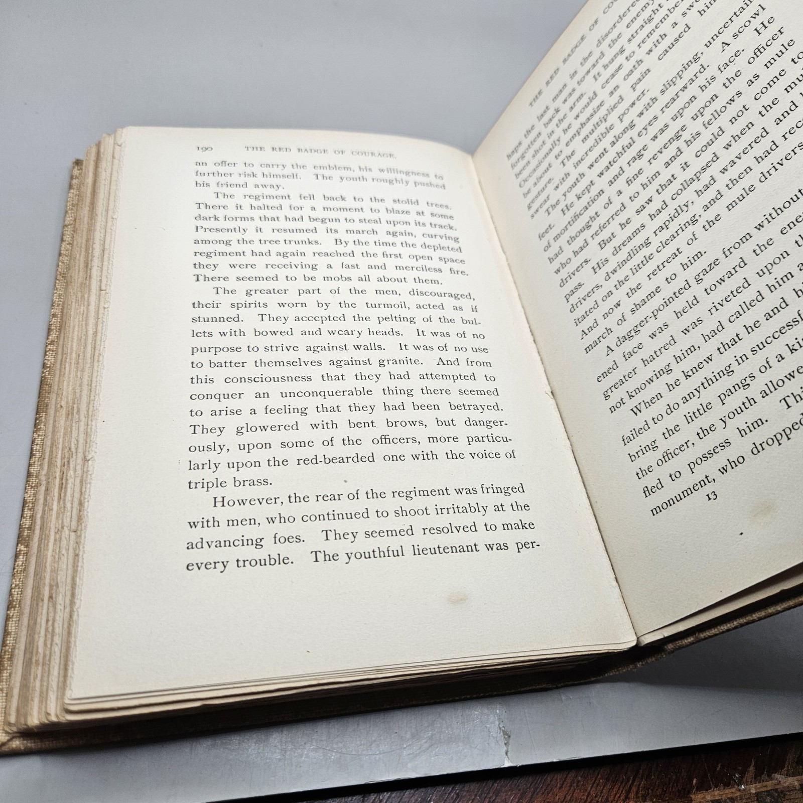 1895 – THE RED BADGE OF COURAGE by STEPHEN CRANE – FIRST EDITION – 2nd PRINTING
