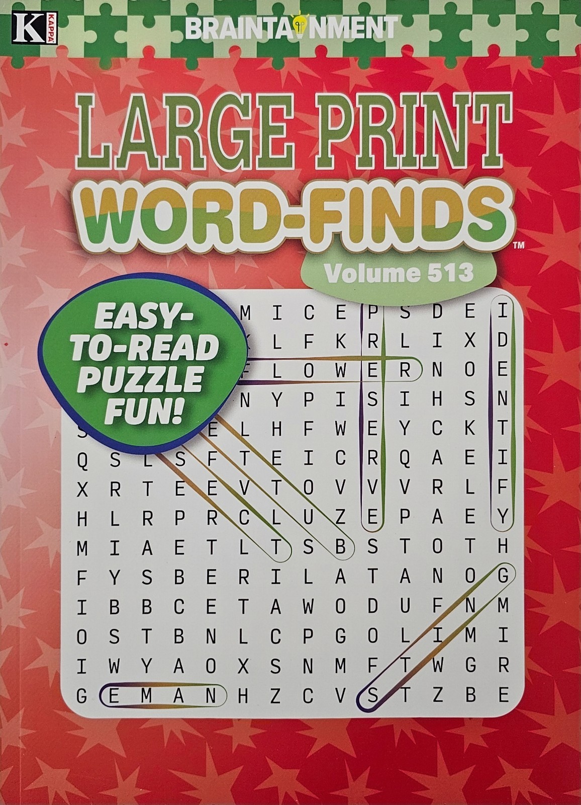 4 New Large Print Word-Finds Puzzle Books Kappa Games Vol #513-516 ~ Search,Hunt