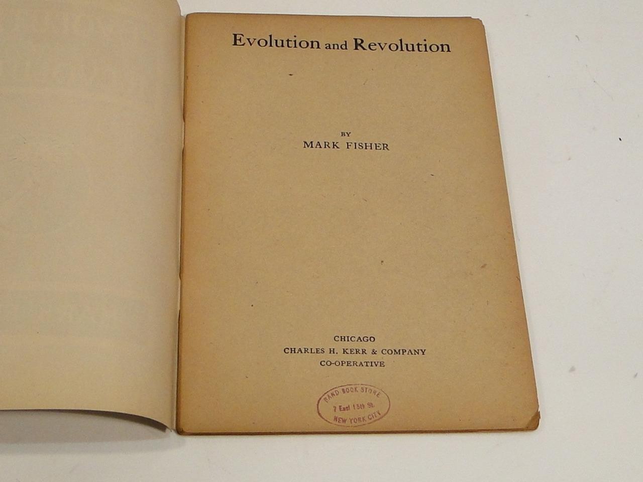 Evolution and Revolution – Mark Fisher Old Booklet