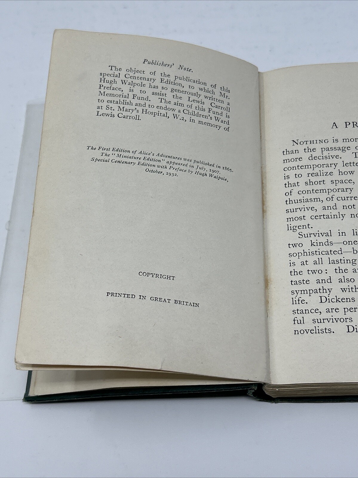 1932 MacMillan ALICE’S Adventures IN WONDERLAND RARE CENTENARY EDITION