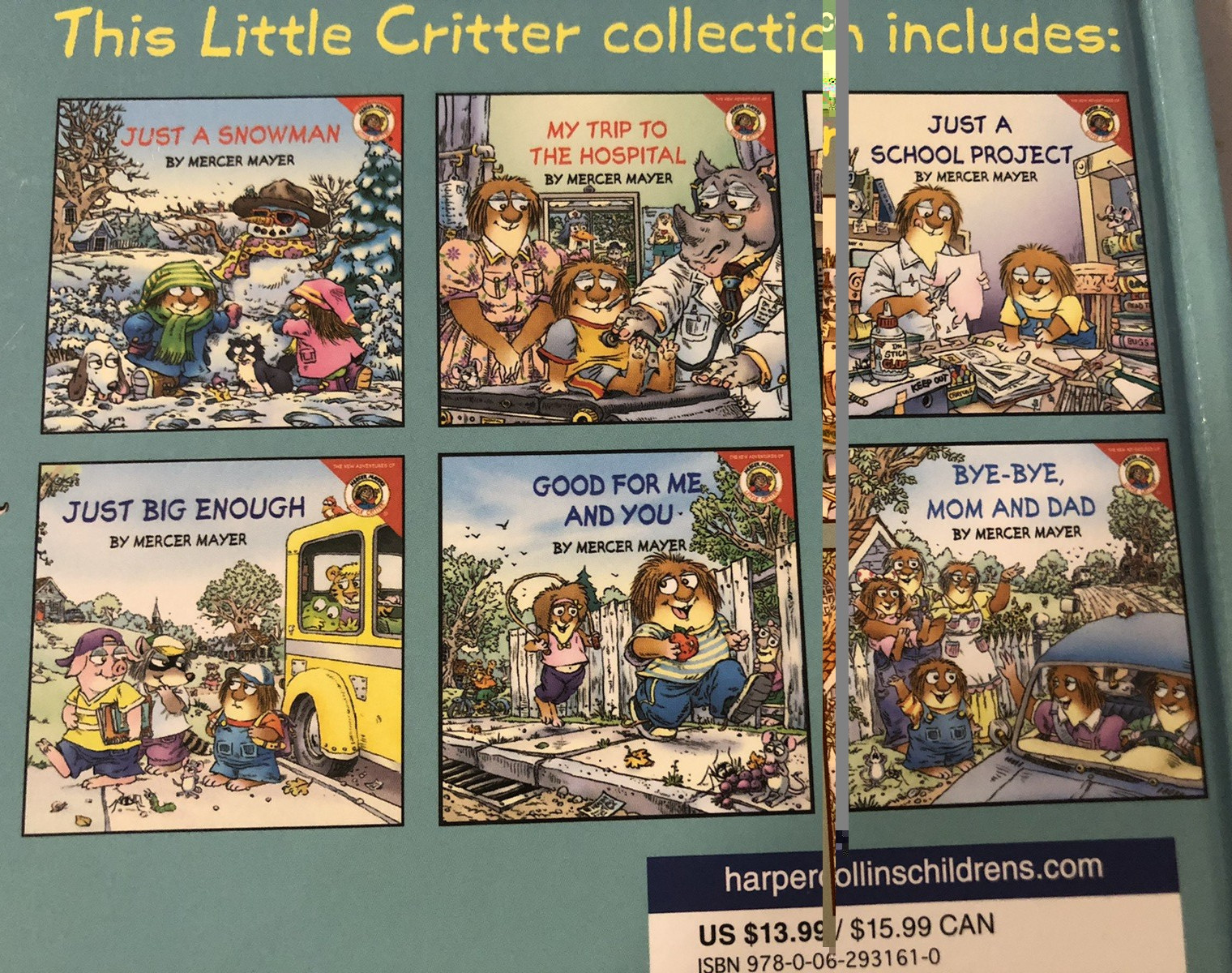 LOT 0F 10 LITTLE CRITTER CHILDREN’S STORY BOOKS BY MERCER MAYER ~ 15 Stories