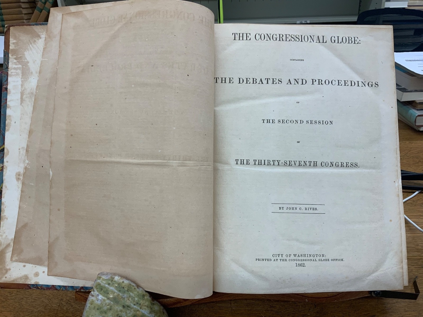 1862 Congressional Globe 37th Congress 2nd Session Morrill Introduction Bill 108
