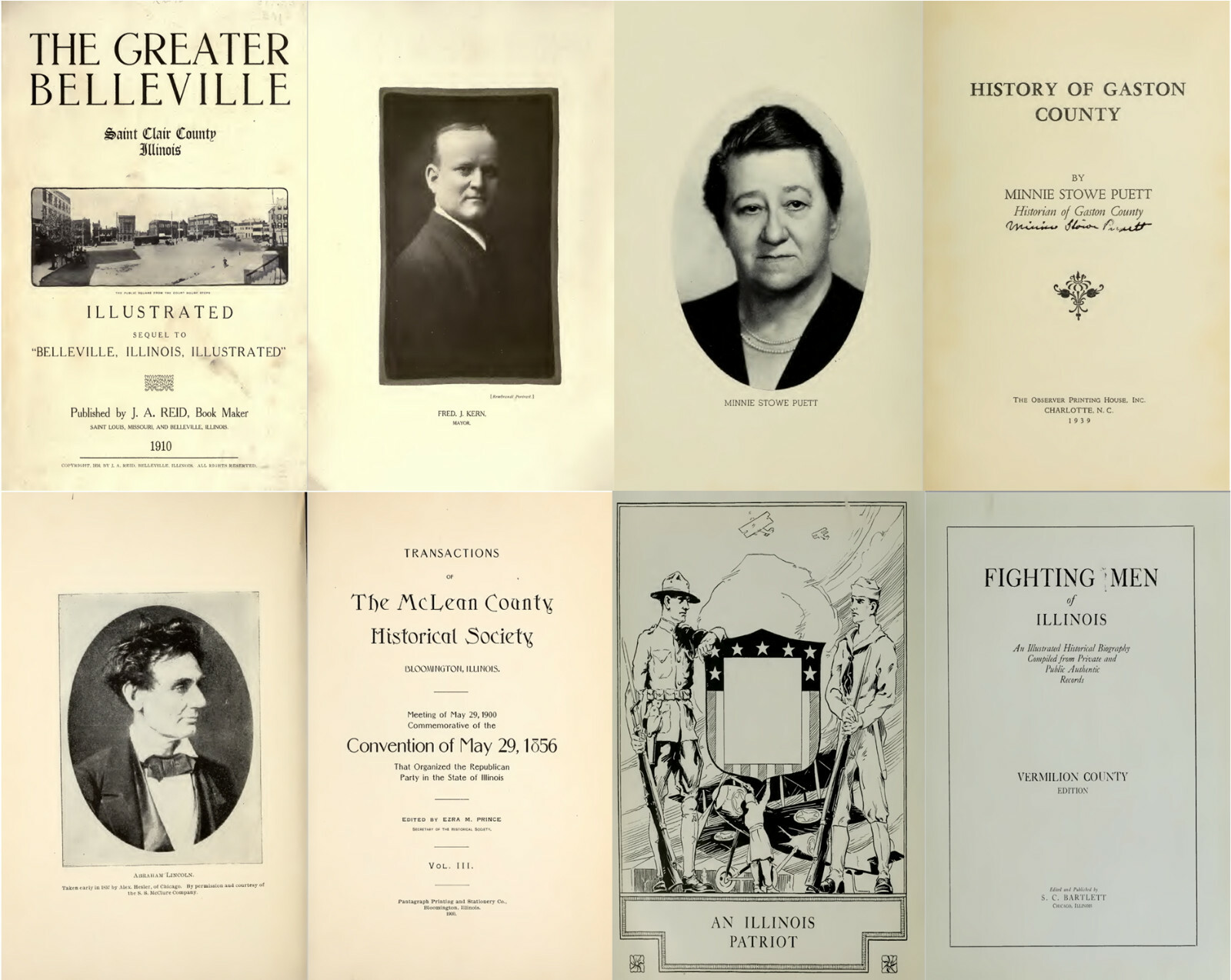 113 Old Books on Illinois History Genealogy Ancestry Family Records V.3 on USB