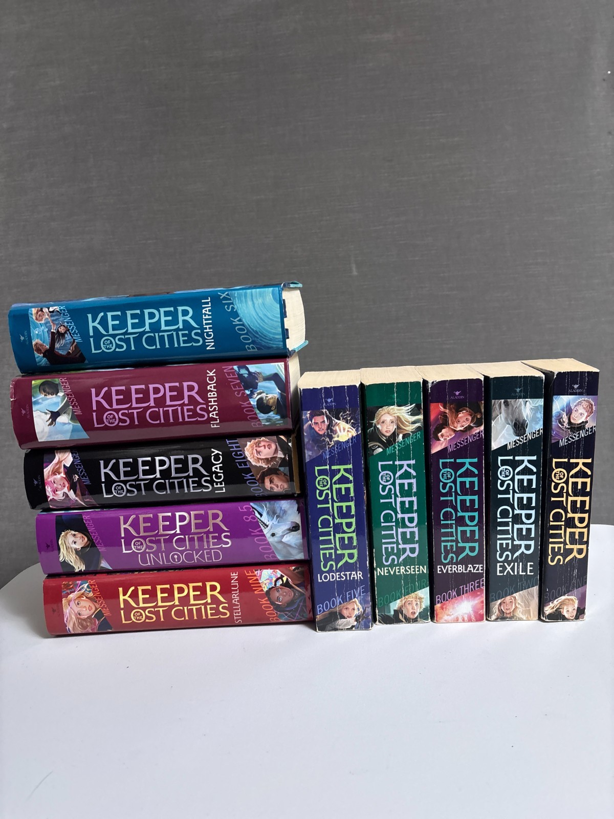 Keeper of the Lost Cities Book Lot 1-9 (Incl 8.5) Shannon Messenger HB PB
