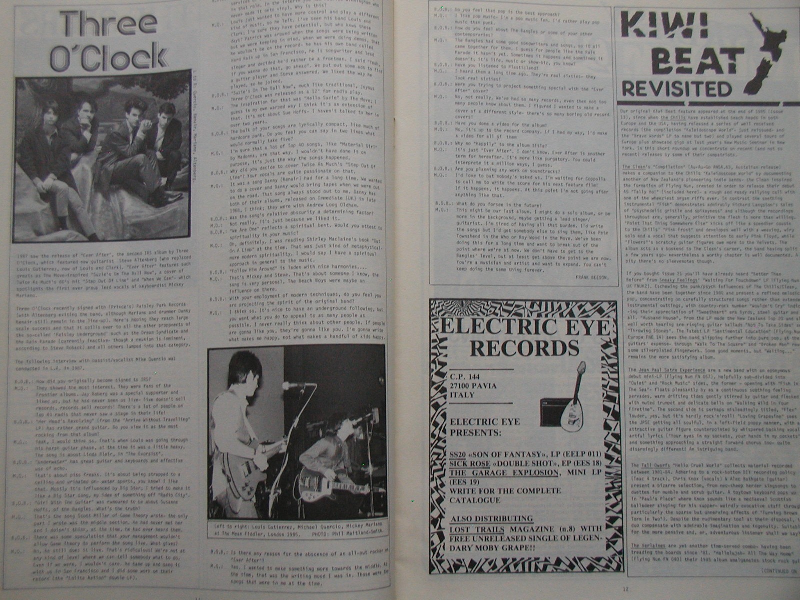 Bucketfull of Brains. No. 24. March 1988. With Gene Clark flexi. Flaming Lips et
