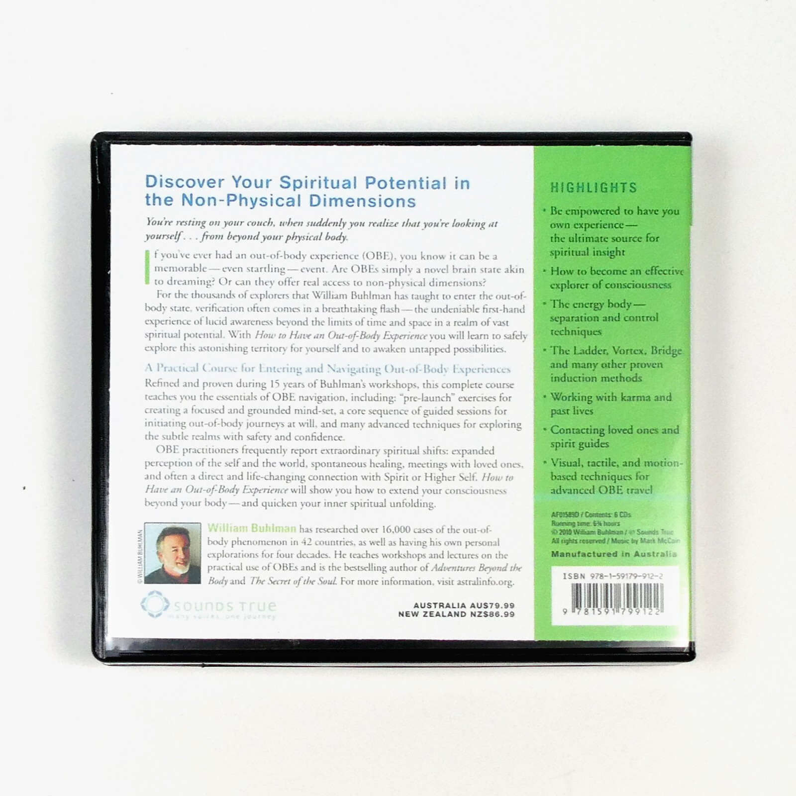 HOW TO HAVE AN OUT OF BODY EXPERIENCE 6 CD Workshop William Buhlman Class learn