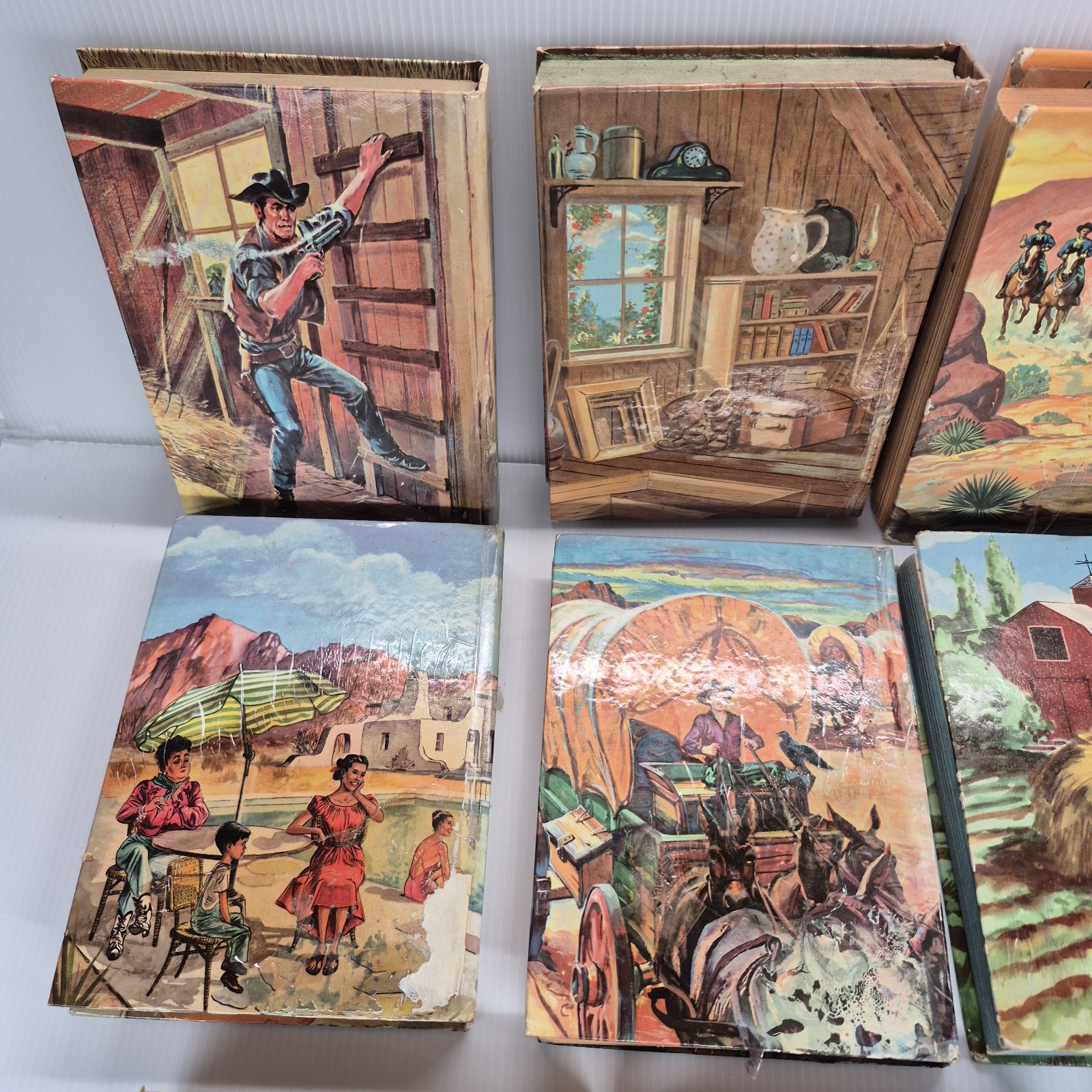 vintage Whitman publishing hardcover books featuring Western TV show Lot Of 11