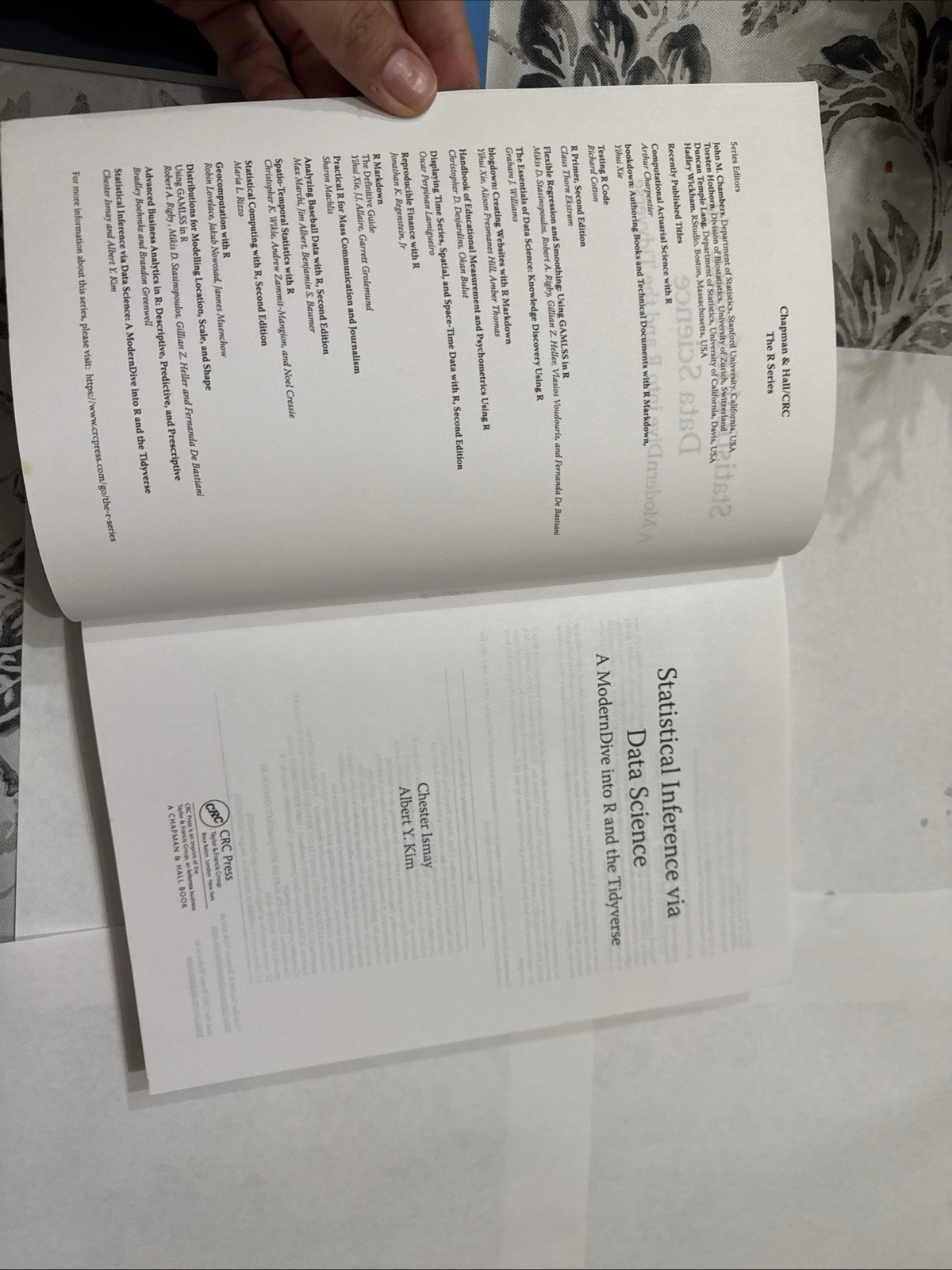 Chapman and Hall/Crc the R Ser.: Statistical Inference Via Data Science : A Mode