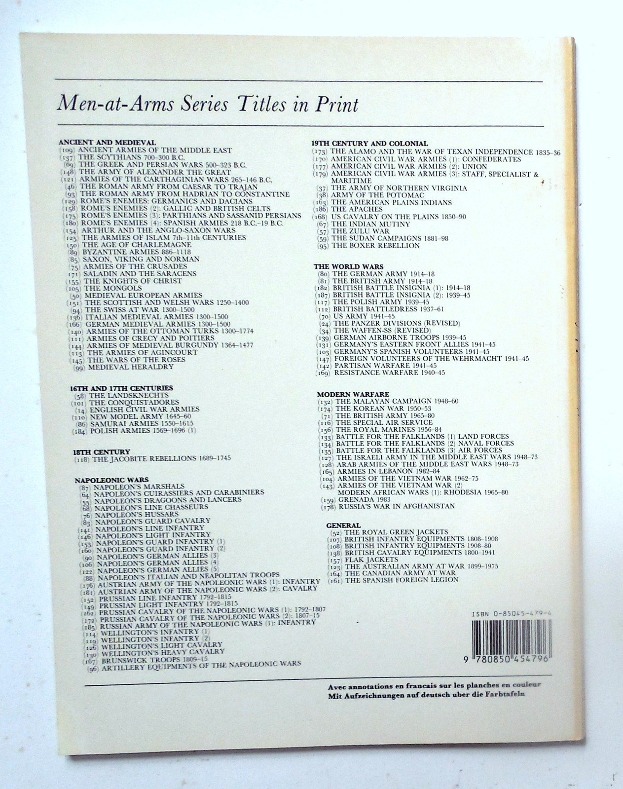 Osprey Men at Arms Series “British Cavalry Equipment 1800-1941” Book No. 138