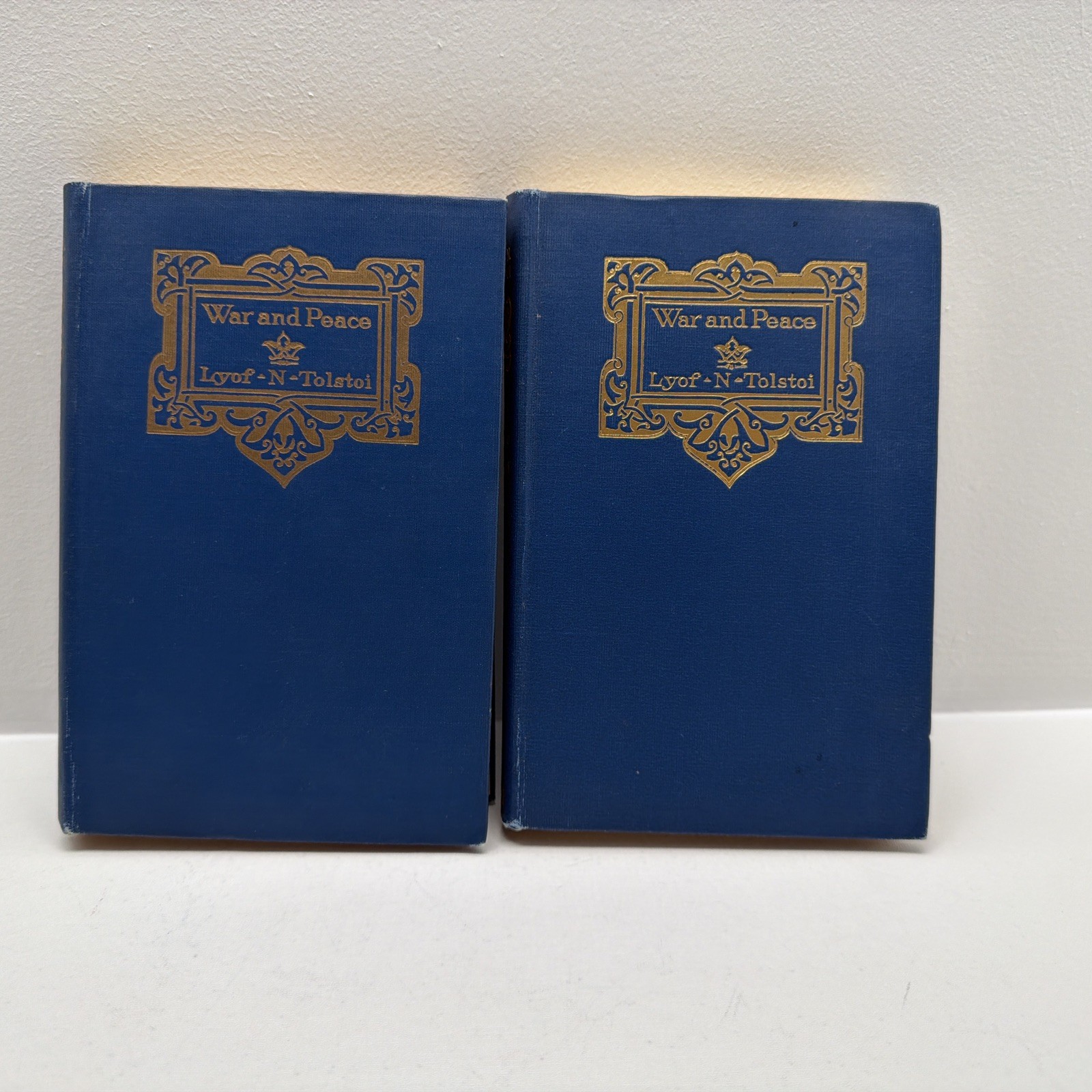 War and Peace Leo Tolstoy 1898 Vol I and Vol. III (Rare Books)