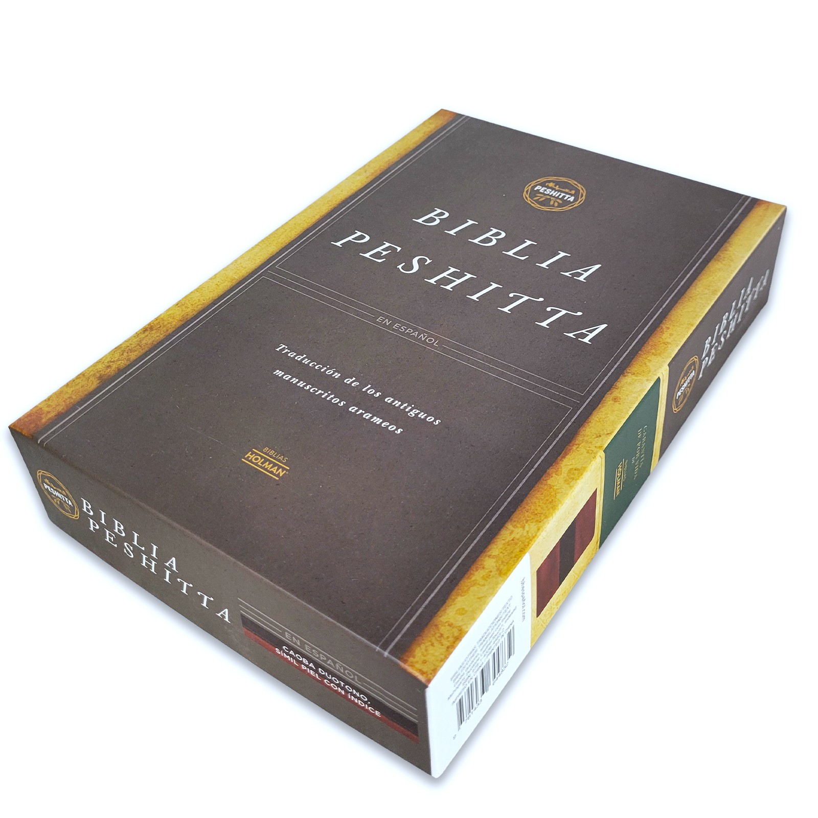 Biblia Peshitta del Araemo de los antiguos manuscritos caoba con indice