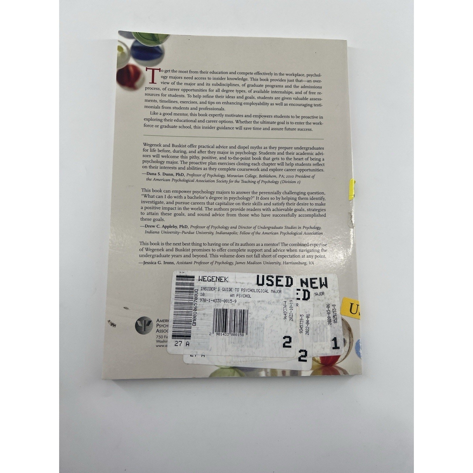 The Insider’s Guide to the Psychology Major Degree Profession College Text Used