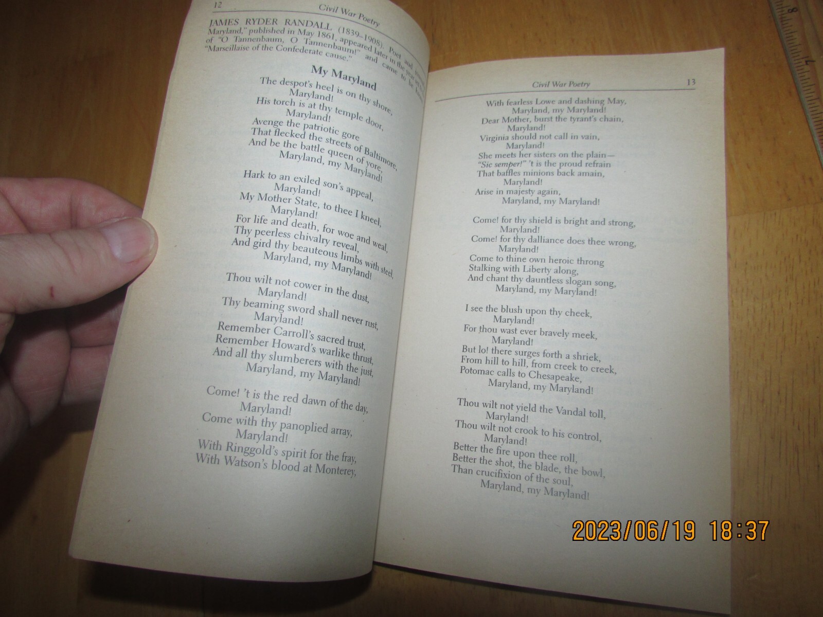 Civil War Poetry : An Anthology by Paul Negri (1997, Trade Paperback)