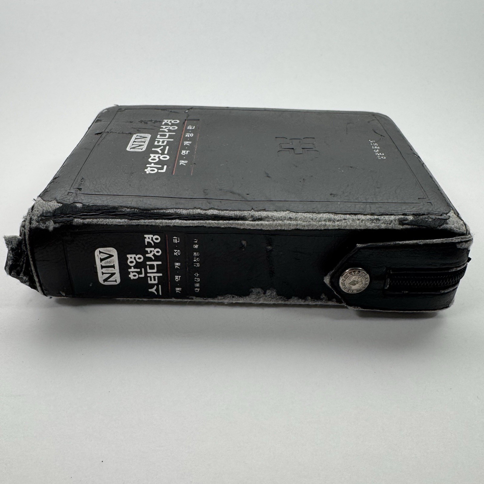 NIV NKRV Korean-English Study Bible Zippered Faux Leather Word of Life Press