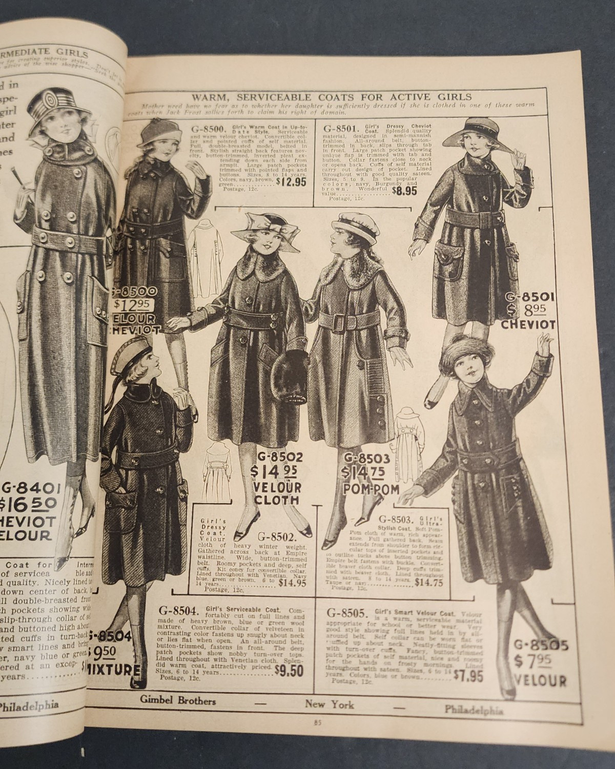 1919-1920 FALL & WINTER THE GIMBEL BOOK CATALOG – GIMBEL BROTHERS-PHILADELPHIA