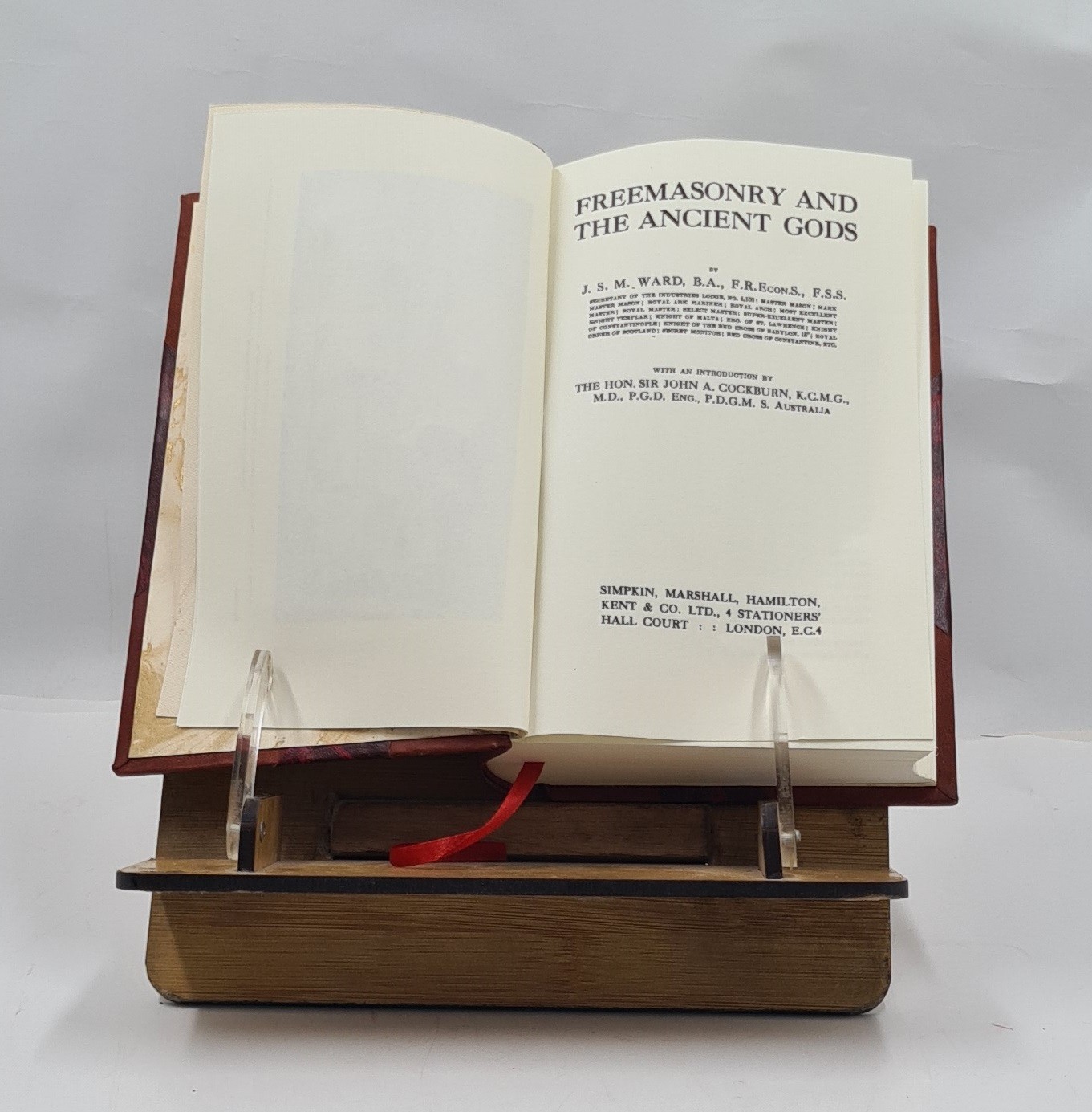 Freemasonry And The Ancient Gods 1921 [Leather Bound]