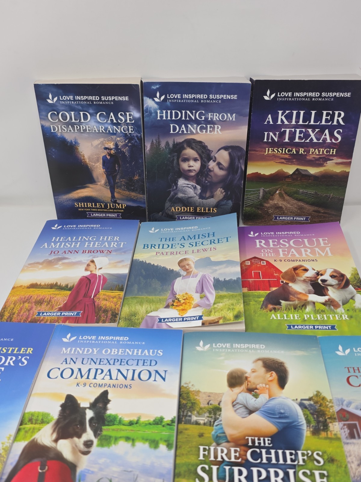 Love Inspired Suspense 2026 2025 Larger Print 10 Book Lot LIS Harlequin Romance