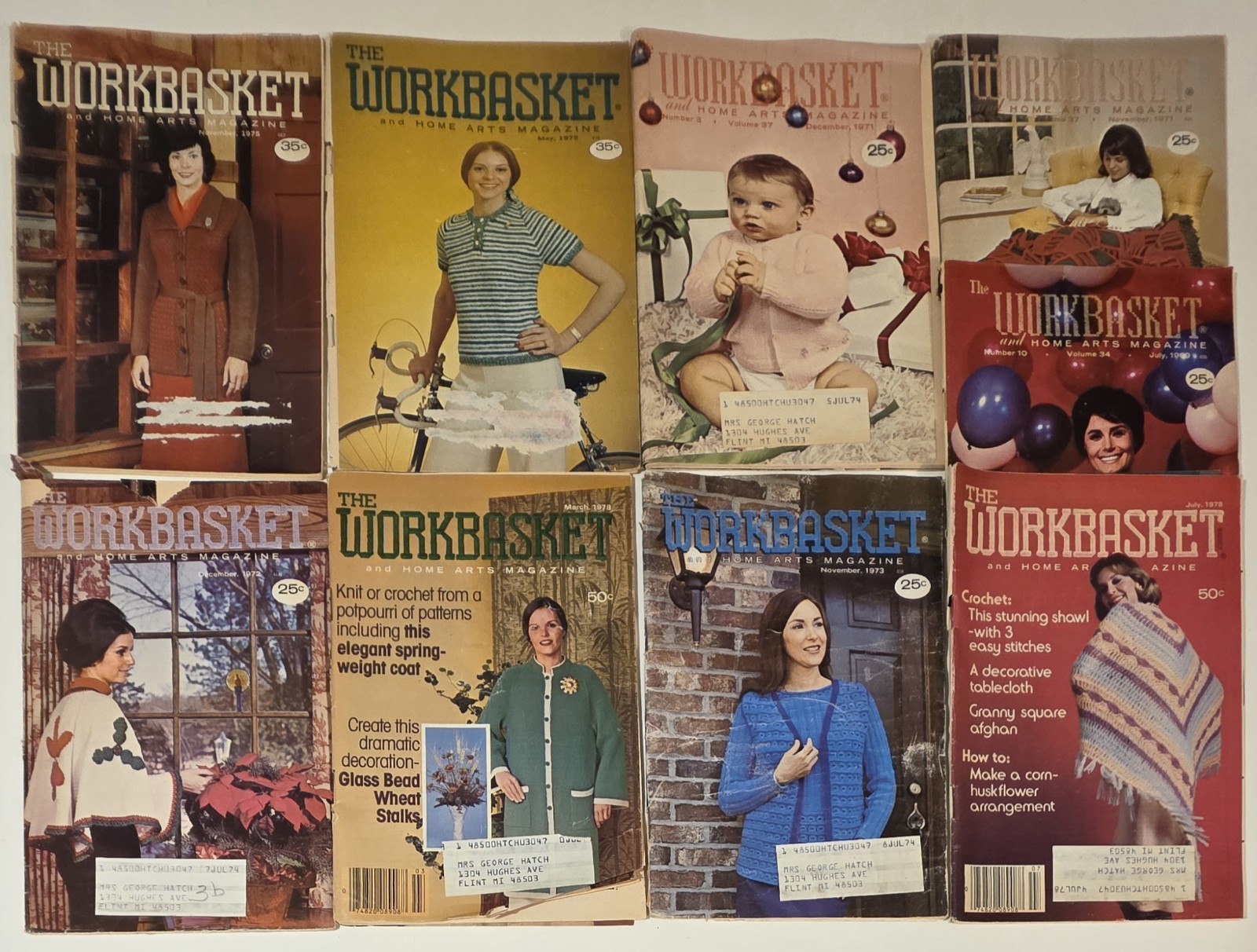 Lot 120 The Workbasket Illustrated Magazine From 1960’s – 1970’s Vintage Crochet
