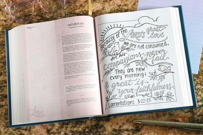NIV Radiant Virtues Bible: A Beautiful Word Collection-Coloring Pages NEW IN BOX