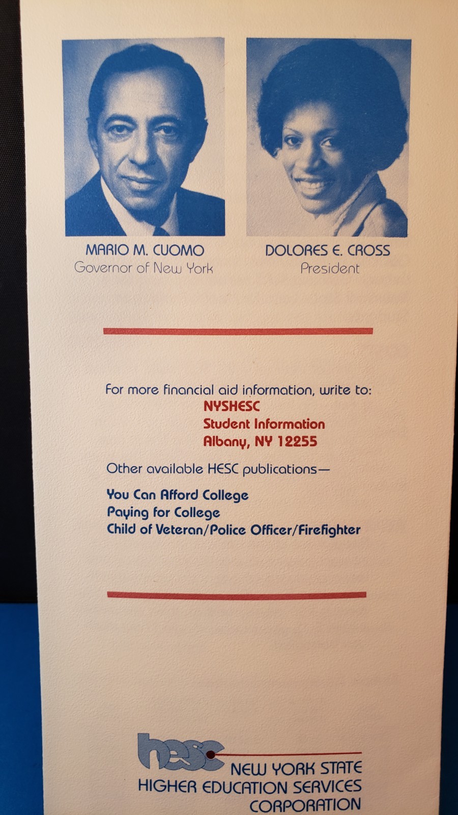 1983 Brochure – Pamphlet “NEED HELP? GUARANTEED EDUCATION LOANS” New York State