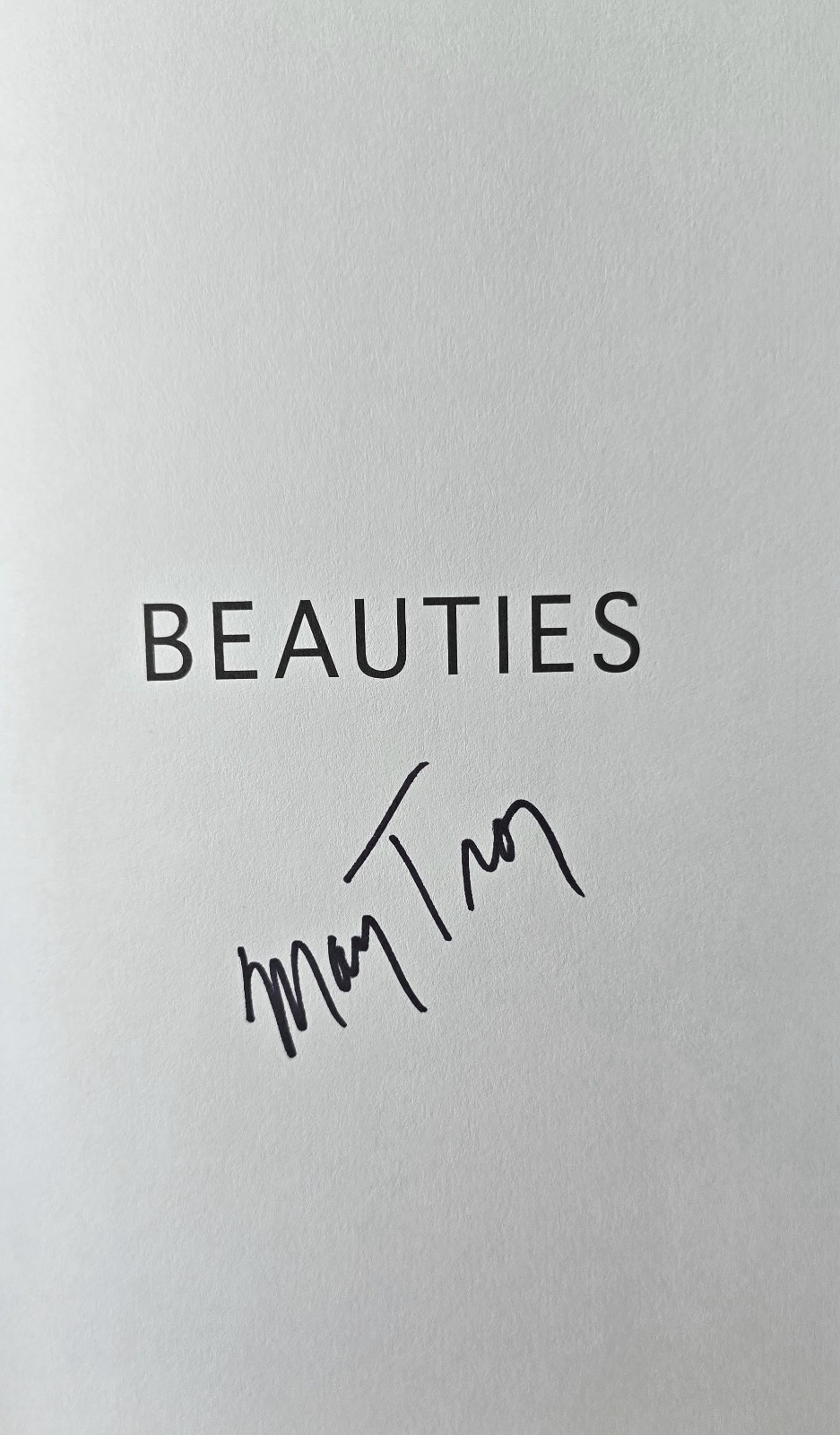 Beauties by Mary Troy – signed paperback, includes card signed by author
