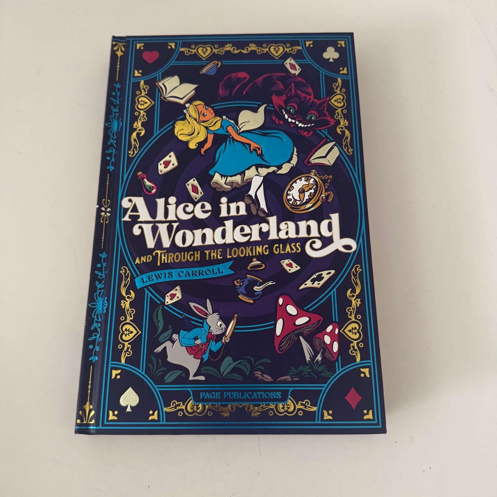 Alice in Wonderland and Through the Looking Glass Lewis Carroll Hardcover New