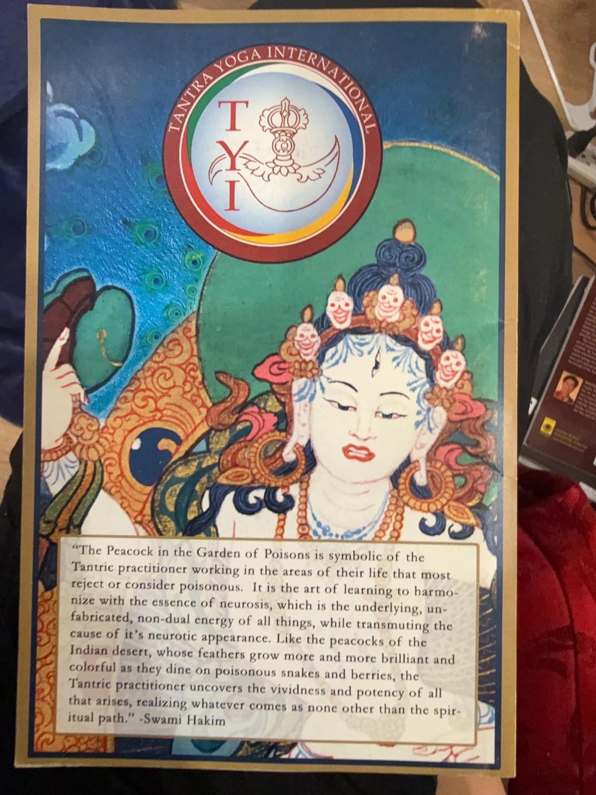 Peacock In The Garden Of Poisons Kali Ma Hakim Tantra Yoga Int Trade PB Blue