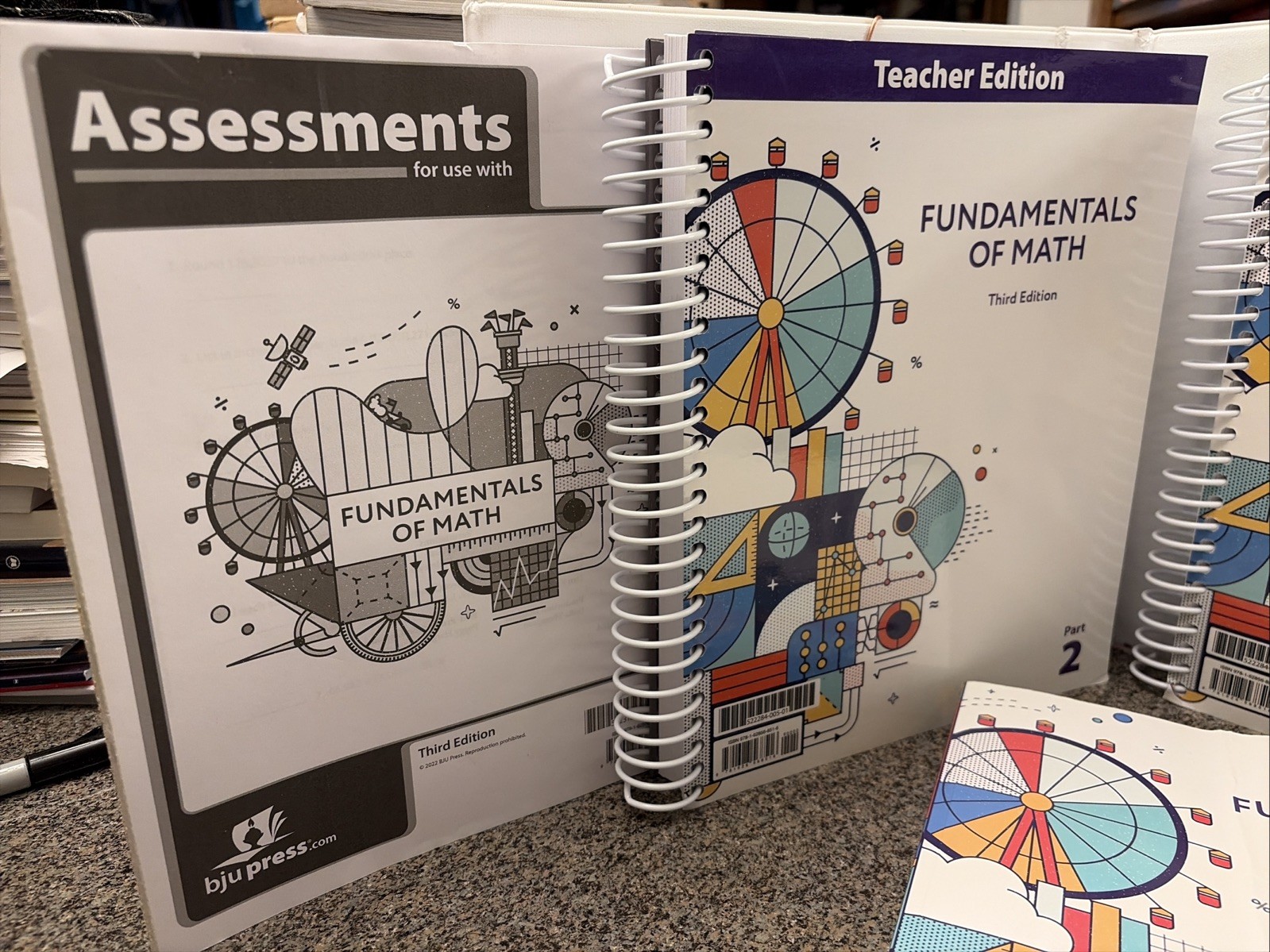 BJU Fundamentals Of Math, 3rd Ed. (set of 5) (2022)