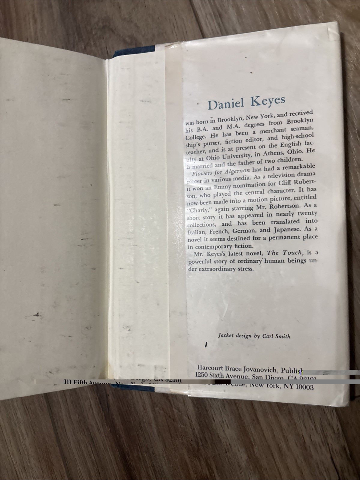 Flowers for Algernon — Daniel Keyes (1966, Hardcover) Ex Library Book