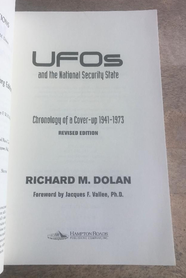 UFOs AND THE NATIONAL SECURITY STATE ~ RICHARD DOLAN ~ 2002 ~ COVER-UP 1941-1973
