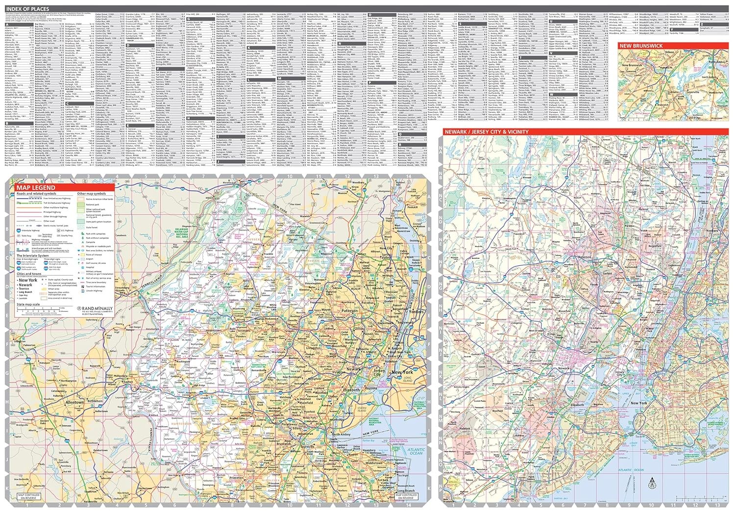 Rand McNally Rand McNally Easy to Read: New Jersey State Map (Map)