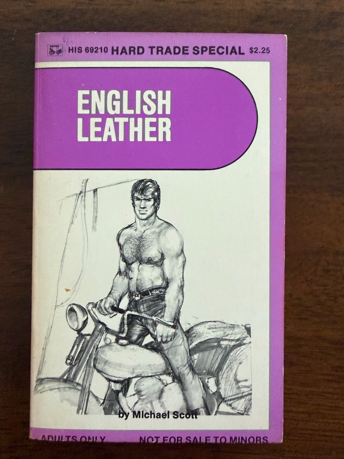 ENGLISH LEATHER by Michael Scott HIS69210 Gay Pulp Paperback 1977, Excellent