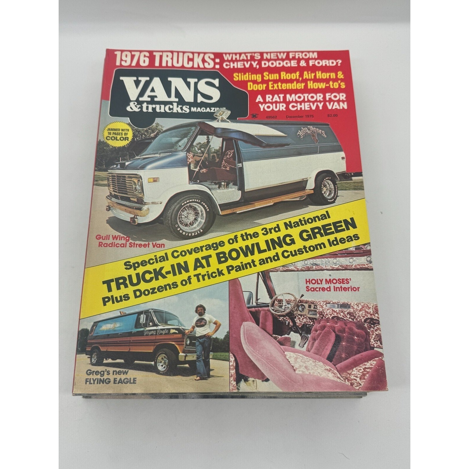 RARE VINTAGE VANS & TRUCKS MAGAZINE #3 – DEC 1975 – THICK SQUARE BOUND WOW