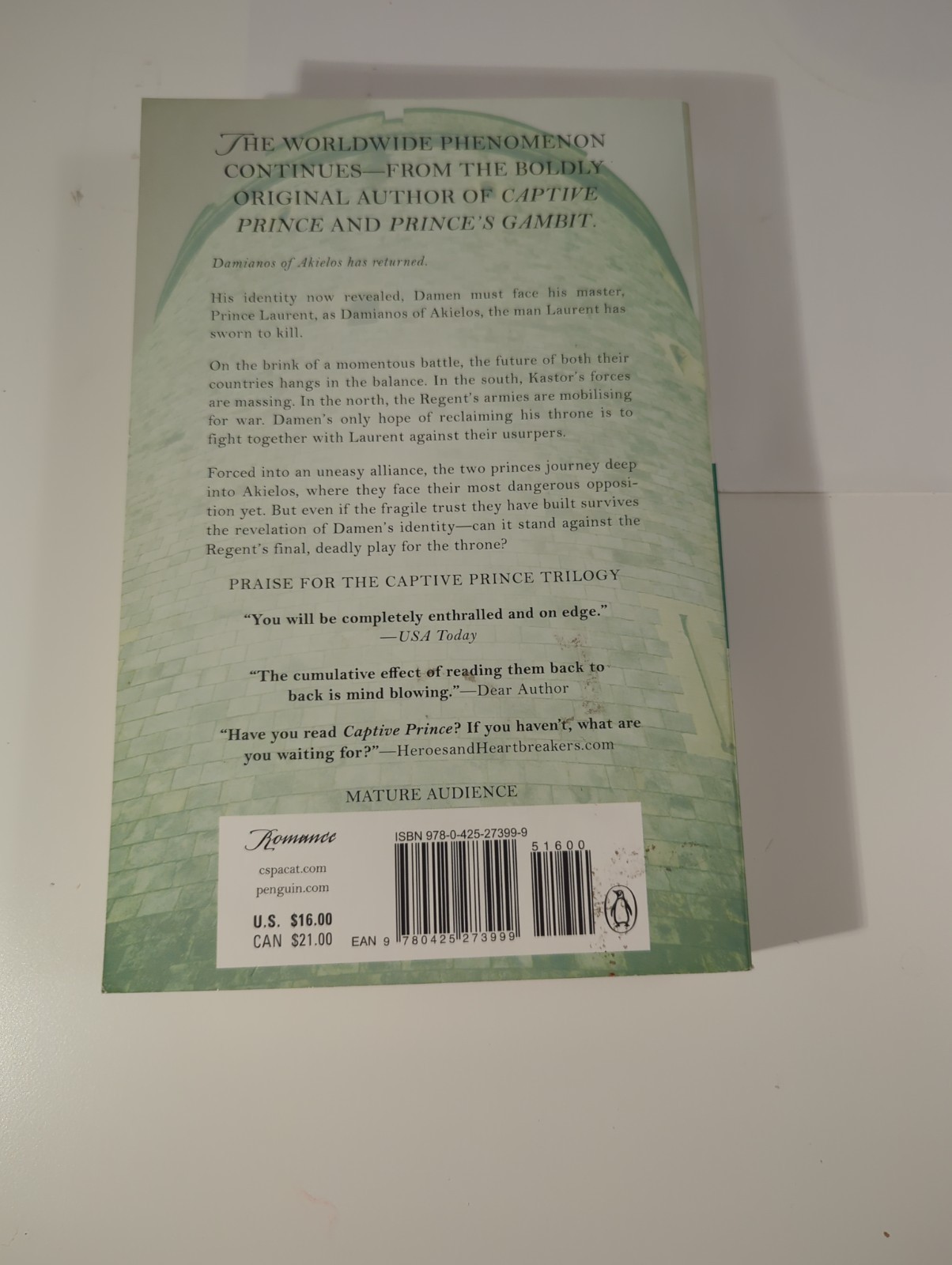 C.S. Pacat Kings Rising Book 3 Captive Prince Trilogy (Paperback)