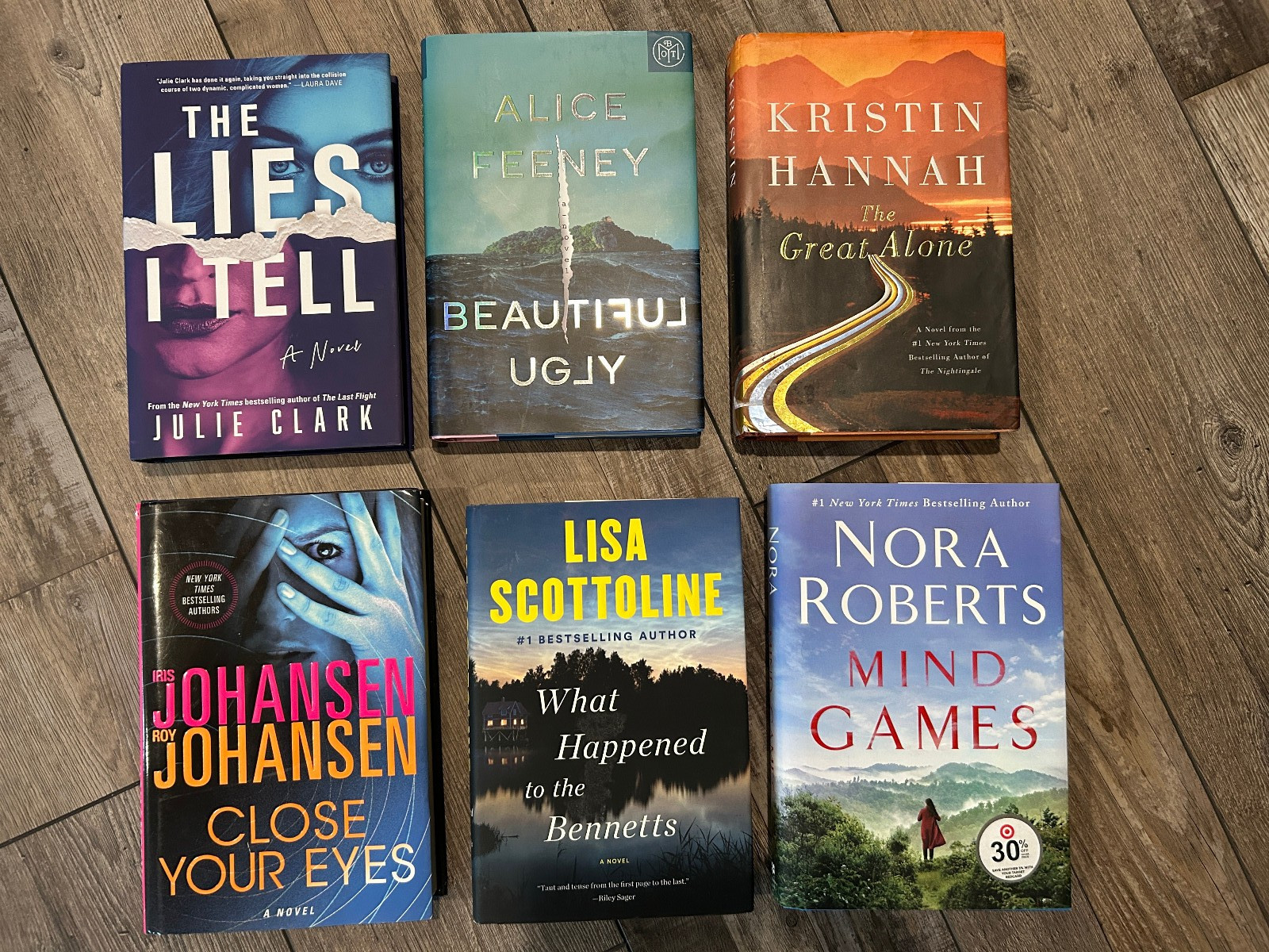 Hardback Mystery Thriller Book Lot of 6