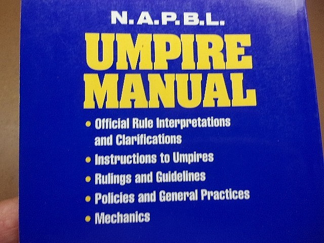 N.A.P.B.L. UMPIRE MANUAL Revised Edition Paperback Umpire Development Program