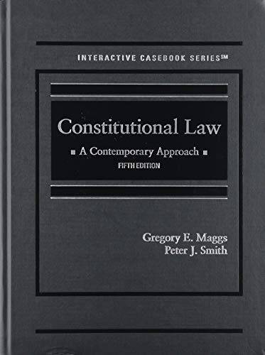 Constitutional Law: A Contemporary Approach – Hardcover – GOOD