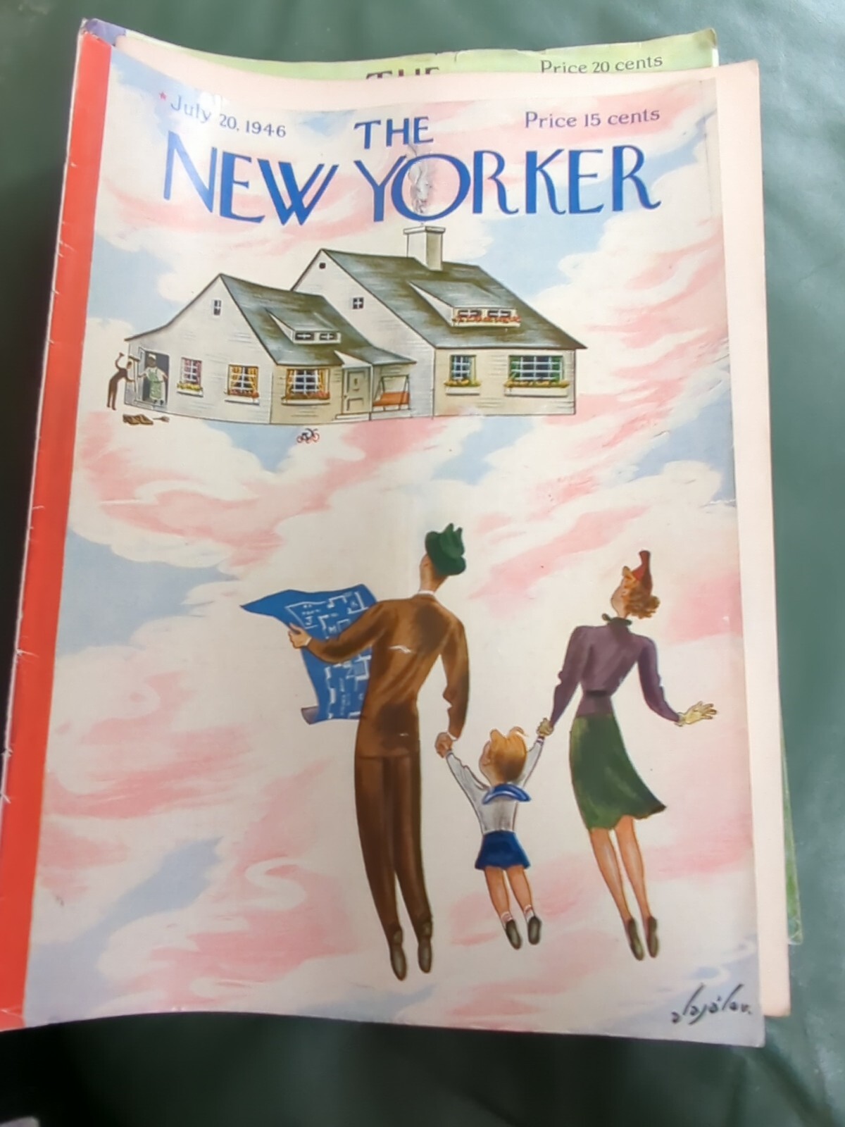 1946, July 20, THE NEW YORKER MAGAZINE – Full Issue SEPERATED COVER