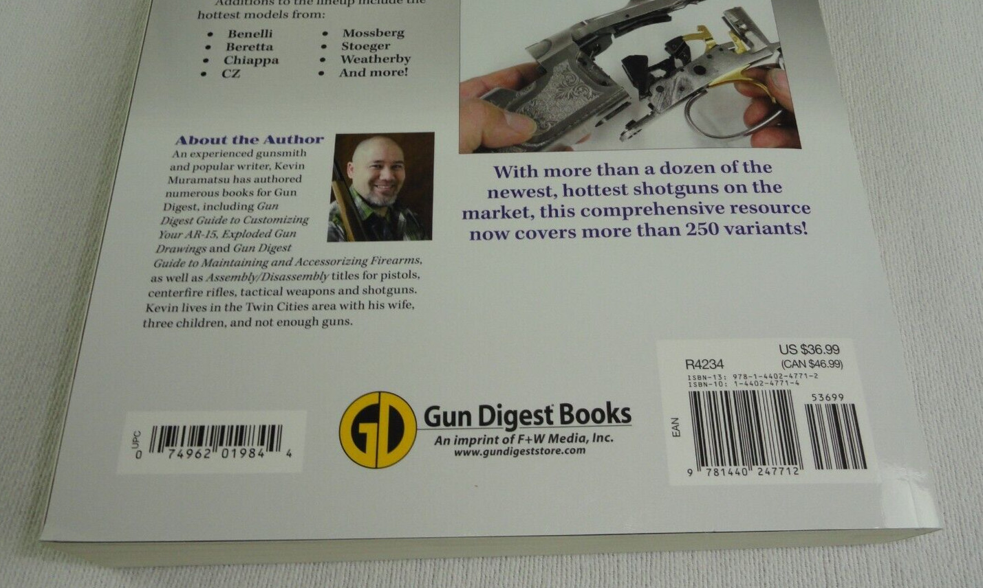 GUN DIGEST BOOK OF SHOTGUNS ASSEMBLY/DISASSEMBLY 656 PAGES KEVIN MURAMATSU 2016