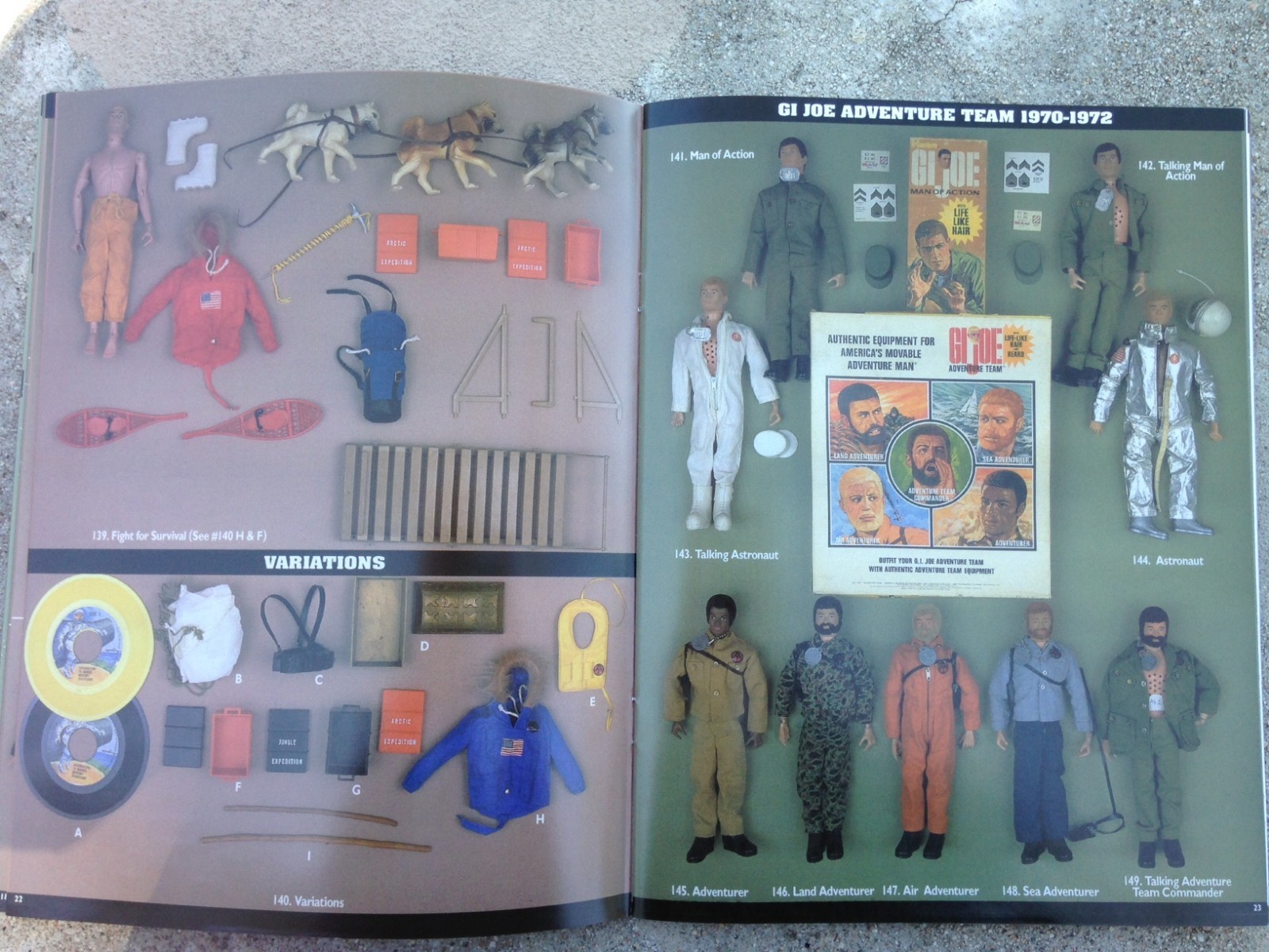 GI JOE VINTAGE ID GUIDE BOOK 1964, 1965, 1966, 1967, 1968, 1969, 1970, 1971, 12″