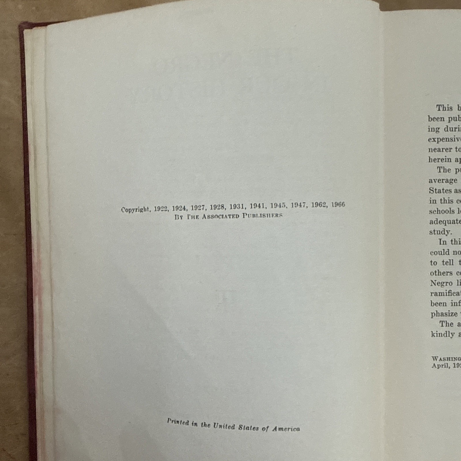 THE NEGRO IN OUR HISTORY 1967 Carter G Woodson 11th. Edition 1966 Vintage HC